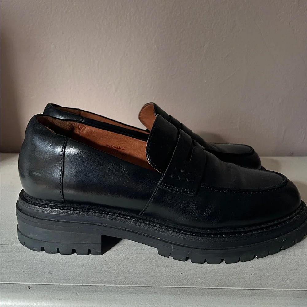 Bared Footwear Wedgebill Leather Loafers - Picture 6 of 11